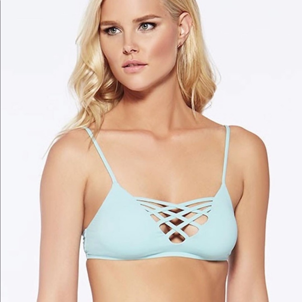 NWT L*Space mint cutout bikini TOP